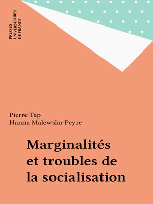 cover image of Marginalités et troubles de la socialisation